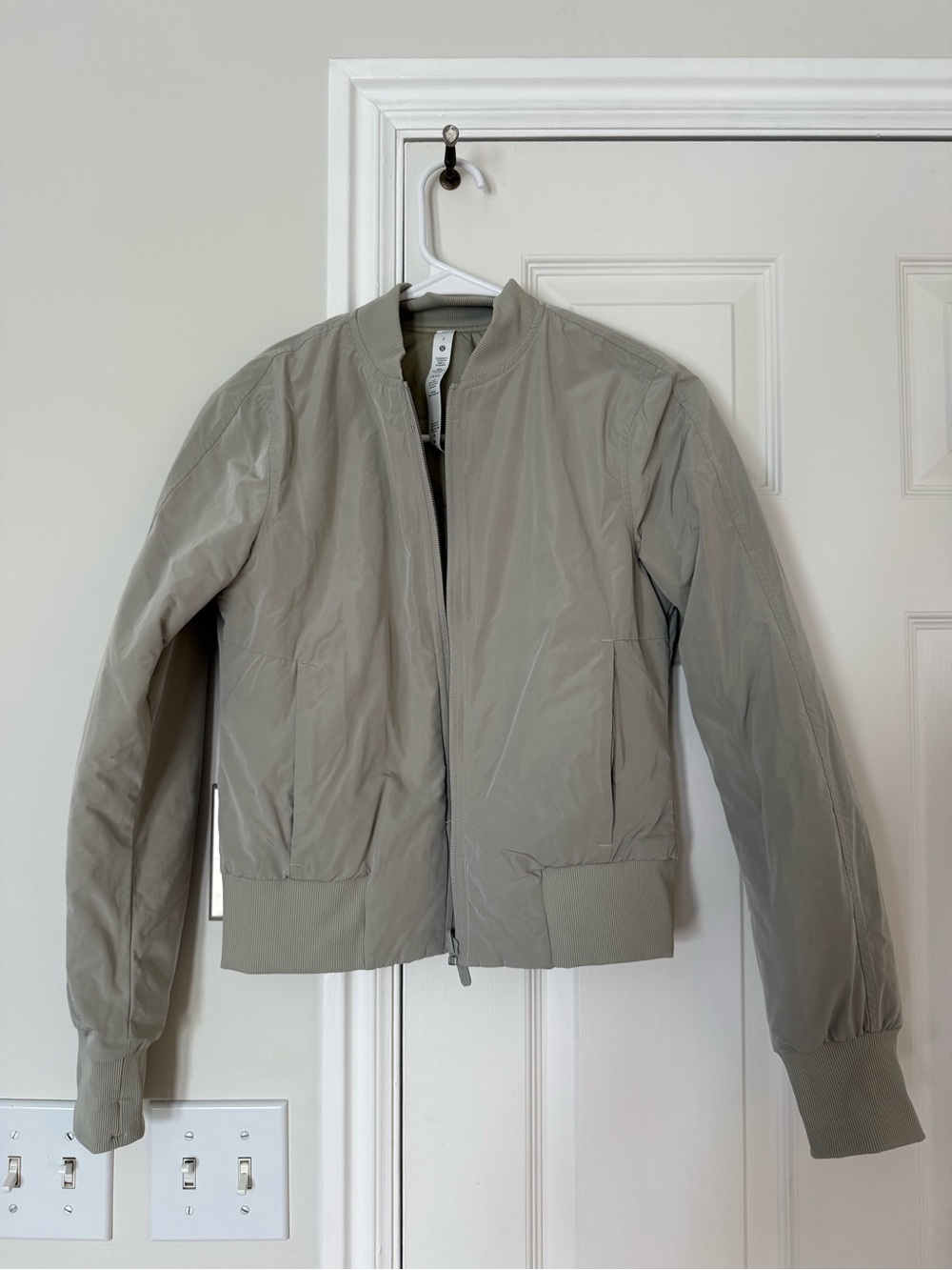 lululemon athletica Light Gray Women's Bomber Jacket